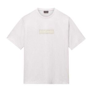 Napapijri Mens Box Logo T-Shirt / White
